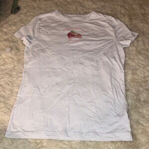 Aeropostale White Tee with Pink Graphic